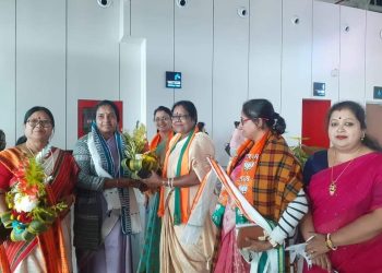 রাজ্যে আসলেন বিজেপি মহিলা মোর্চার সর্বভারতীয় সভানেত্রী