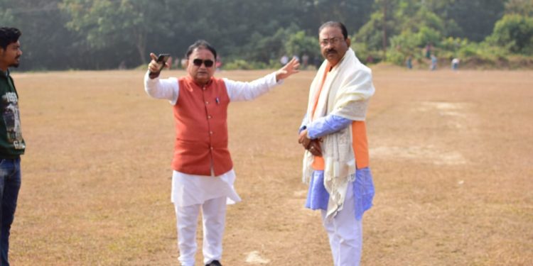 জনসভাস্থল পরিদর্শন করলেন প্রদেশ বিজেপি সভাপতি