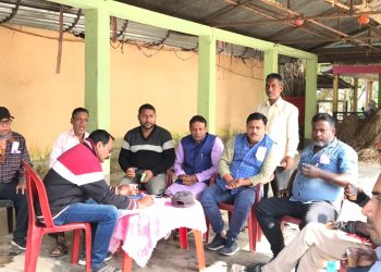 জনসভাস্থল পরিদর্শনে মন্ডল সভাপতি