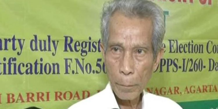 জি বি হাসপাতালে চিকিৎসাধীন  এনসি দেববর্মা