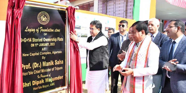 প্রশাসনিক ভবন নির্মাণের জন্য ভূমি পূজনে অংশগ্রহণ করলেন মুখ্যমন্ত্রী