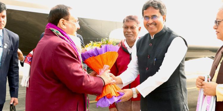 রাজ্যে আসলেন জে পি নাড্ডা।