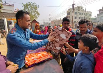 রামনগর ব্লক তৃণমূল কংগ্রেসের উদ্যোগে শীতবস্ত্র বিতর