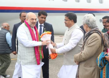 ত্রিপুরা সফরে আসলেন কেন্দ্রীয় স্বরাষ্ট্রমন্ত্রী অমিত শাহ