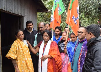 বাঁধারঘাট কেন্দ্রে প্রচারে বিজেপি