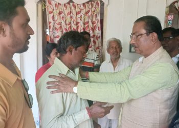 আহত কর্মীদের পাশে প্রদেশ বিজেপি সভাপতি