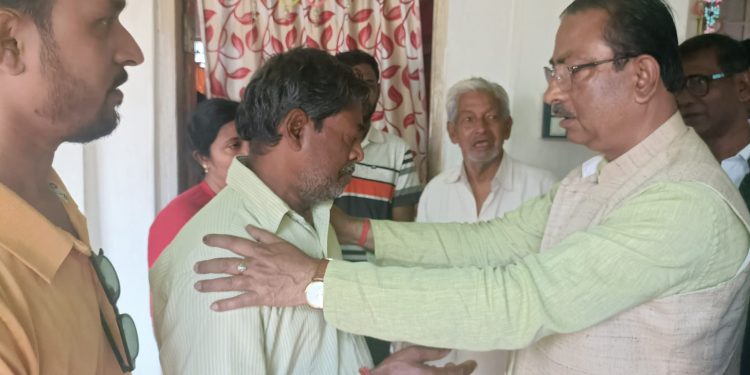 আহত কর্মীদের পাশে প্রদেশ বিজেপি সভাপতি