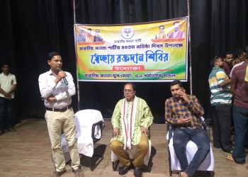 ধর্মনগর যুবমোর্চার উদ্যোগে এক রক্তদান শিবিরের আয়োজন করা হয়