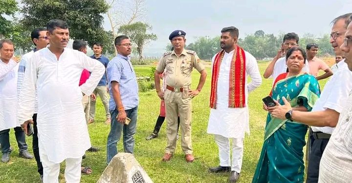 কমলপুর ভারত-বাংলা সীমান্ত বাজারের সীমান্তবর্তী স্থান পরিদর্শন করেন TIDC এর চেয়ারম্যান