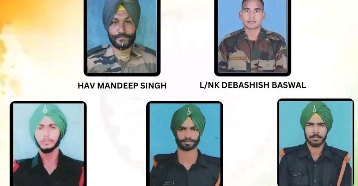 জঙ্গি হানায় মৃত্যু পাঁচ সেনার