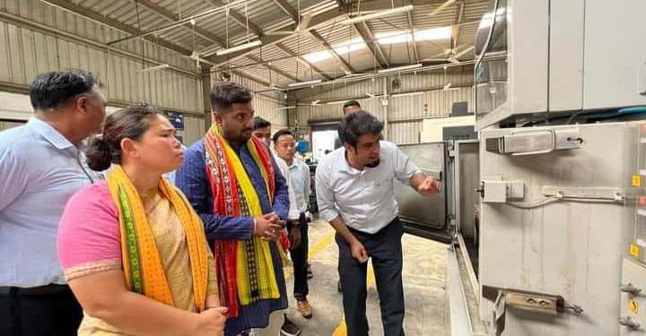 শিল্পনগরী পরিদর্শনে মন্ত্রী সান্তনা চাকমা ৷