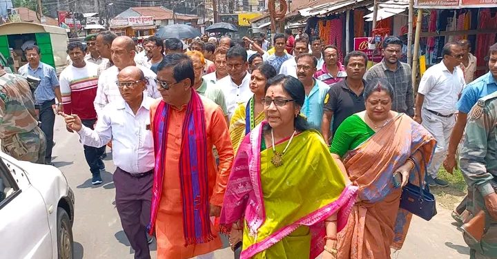 ৫ই মে জিবি এলাকা পরিদর্শন করেন আগরতলা পুর নিগমের মেয়র দীপক মজুমদার