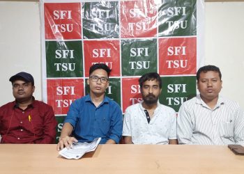 ভারতের ছাত্র ফেডারেশনের পক্ষ থেকে বুধবার ছাত্রযুব ভবনে এক সাংবাদিক সম্মেলনের আয়োজন করা হয়