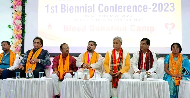 ওএনজিসি এমপ্লোয়িজ ইউনিয়ন অফ ত্রিপুরা” এর “প্রথম দ্বি-বার্ষিক সম্মেলন ২০২৩” উপলক্ষ্যে একটি স্বেচ্ছায় রক্তদান শিবিরের আয়োজন করা হয় ৷