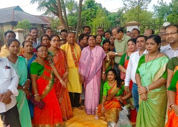 প্রধানমন্ত্রী নয় বছর পূর্তি উপলক্ষে ৪ বড়জলা লঙ্কামুড়া কমিউনিটি হলে সবার আয়োজন করা হয়