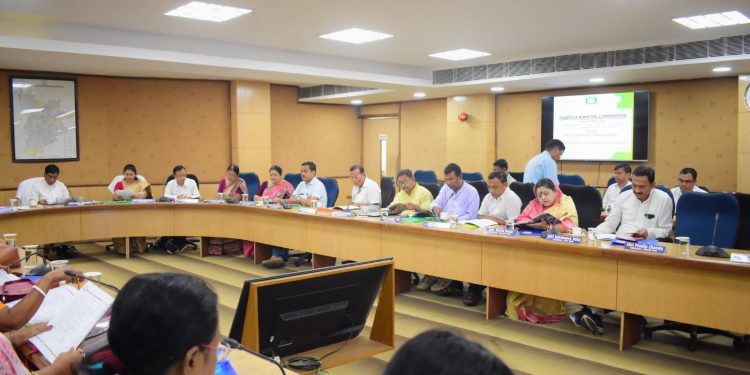 ২০২৫-২০২৬ এর অর্থ বছরে আগরতলা পৌর নিগমের উদ্যোগ বাজেট নিয়ে এক বৈঠকের আয়োজন করা হয়