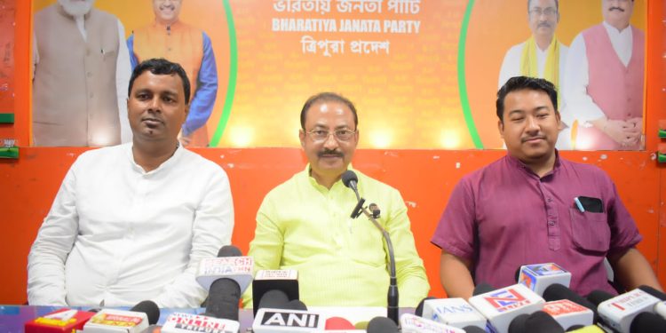ত্রিপুরা প্রদেশ বিজেপির সাংবাদিক সম্মেলন