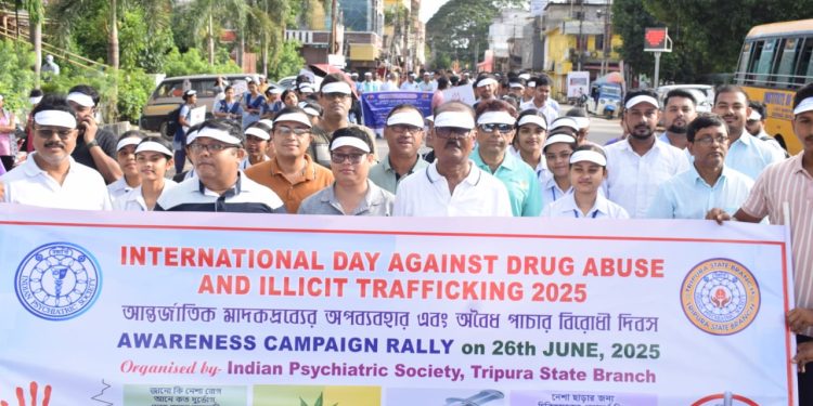 আন্তর্জাতিক মাদকদ্রব্যের অপব্যবহার এবং অবৈধ প্রচার বিরোধী দিবস উপলক্ষে ইন্ডিয়ান সাইকিয়াট্রিক সোসাইটি