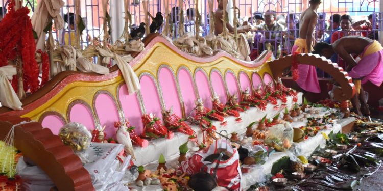 খার্চি পূজা ও উৎসবের সূচনা।  সাত দিনব্যাপী খার্চি পূজার উদ্বোধন করা হয় মুখ্যমন্ত্রী ড: মানিক সাহার হাত ধরে পুরাতন আগরতলা চতুর্দশ দেবতা মন্দিরে।