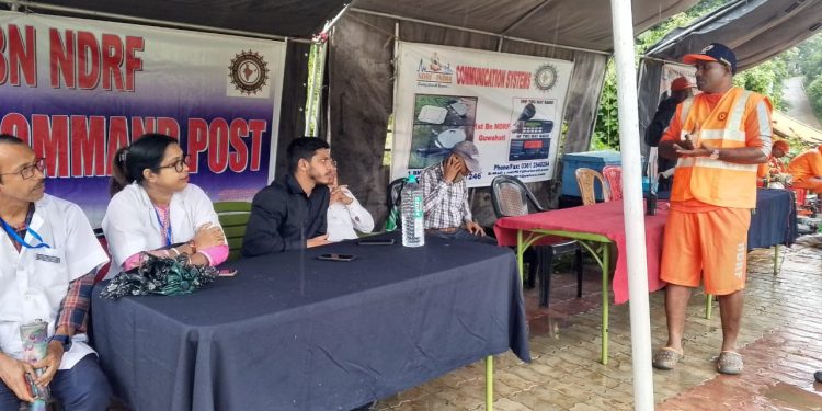 বুধবার বৃষ্টি উপেক্ষা করে রাজ্যভিত্তিক প্রাকৃতিক বিপর্যয় মোকাবিলার মহড়া অনুষ্ঠিত হয়