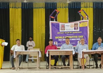 বিশ্ব হেপাটাইটিস দিবস উপলক্ষে রোটারি ক্লাব অফ আগরতলার উদ্যোগে সচেতনতামূলক আলোচনা সভা।