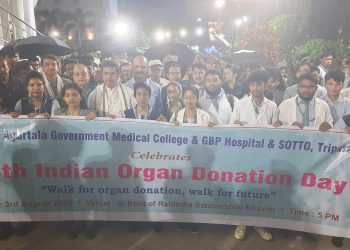 আগরতলা সরকারি মেডিকেল কলেজ ও জিবিপি হাসপাতালের উদ্যোগে ১৫তম অঙ্গদানের সচেতনতা র‌্যালি রবীন্দ্র শতবার্ষিকী ভবনের সামনে থেকে শুভ সূচনা করেন মুখ্যমন্ত্রী। 