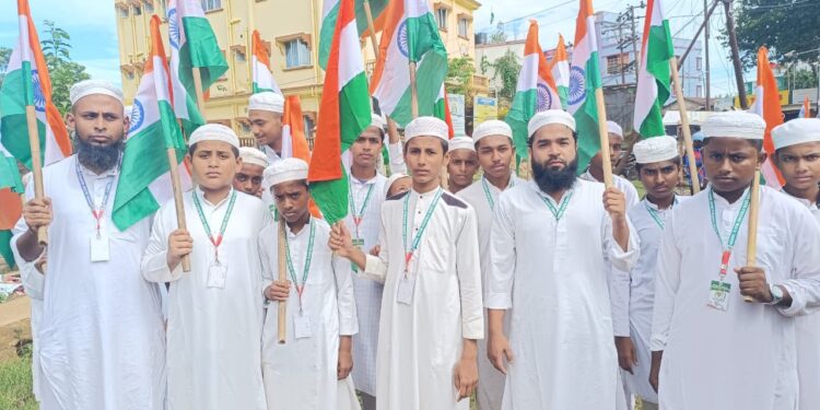 আগরতলা পৌর নিগমের ১৩ নম্বর ওয়ার্ডে আয়োজন করা হয় “হর ঘর তিরঙ্গা” যাত্রা র‍্যালি