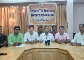 ত্রিপুরা টেট টিচার্স ওয়েলফেয়ার অ্যাসোসিয়েশনের সাংবাদিক সম্মেলন আগরতলায় অনুষ্ঠিত হলো