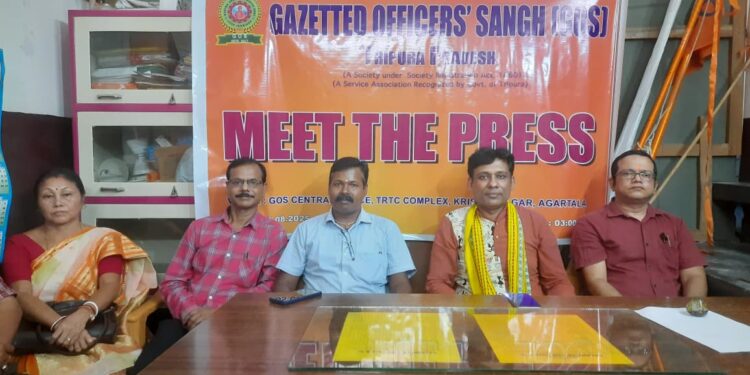 গেজেটেড অফিসার্স’ সঙ্ঘ ত্রিপুরা প্রদেশের উদ্যোগে আগরতলায় সাংবাদিক সম্মেলন 