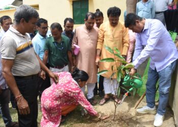ভাটি অভয়নগরে বন মহোৎসবে বৃক্ষরোপণ কর্মসূচিতে যোগ দিলেন মন্ত্রী বিকাশ দেববর্মা ও অন্যান্য অতিথিরা