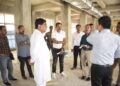 আগরতলায় প্রস্তাবিত নতুন সিভিল হাসপাতালের নির্মাণকাজ পরিদর্শনে মেয়র