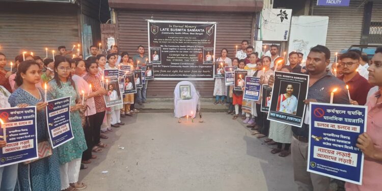 পশ্চিম মেদিনীপুরের ঘাগরী জোগনাথ চক হেল্থ অ্যান্ড ওয়েলনেস সেন্টারের কমিউনিটি হেলথ অফিসার সুস্মিতা সামন্তের অকাল প্রয়াণে গভীর শোকের ছায়া নেমে এসেছে।