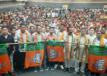  যোগদান সভায় মুখ্যমন্ত্রী ডাঃ মানিক সাহার উপস্থিতিতে রবীন্দ্র শতবার্ষিকী ভবনের হল নং ১ আজ জনসমাগমে মুখরিত 