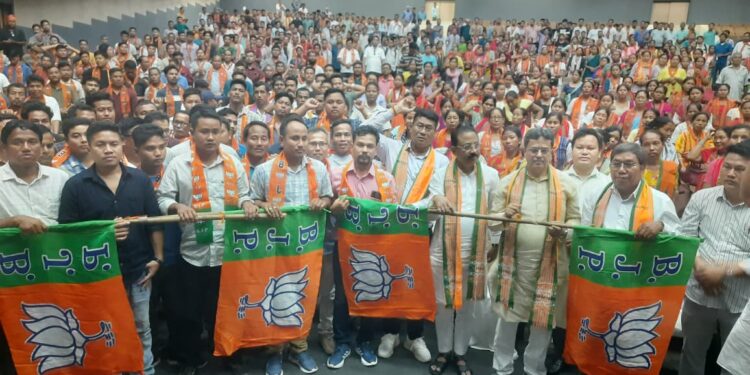  যোগদান সভায় মুখ্যমন্ত্রী ডাঃ মানিক সাহার উপস্থিতিতে রবীন্দ্র শতবার্ষিকী ভবনের হল নং ১ আজ জনসমাগমে মুখরিত 