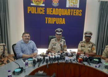 ত্রিপুরা পুলিশের উদ্যোগে গুরুত্বপূর্ণ সংবাদ সম্মেলন