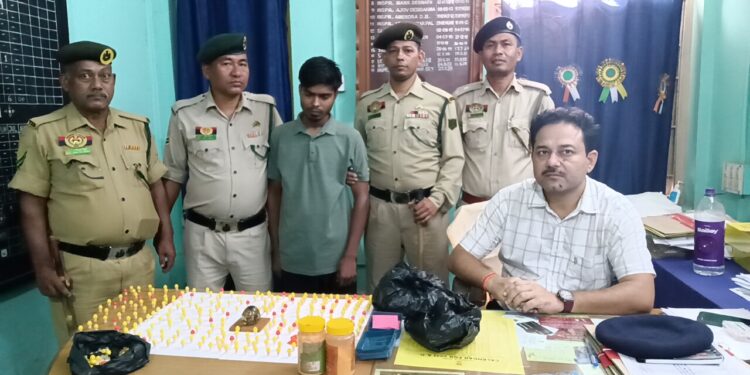 আর কে নগর পঞ্চায়েত টিলা থেকে ভোর সকালে ব্রাউন সুগার ও ইয়াবা ট্যাবলেটসহ এক মাদক বিক্রেতাকে গ্রেপ্তার বোধজং নগর থানার! আনুমানিক বাজারমূল্য ২ থেকে আড়াই লক্ষ টাকা। অভিযান সম্পর্কে বিস্তারিত জানালেন ওসি প্রশান্ত কুমার দে।