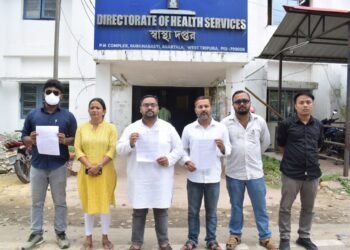 বিভিন্ন জনস্বাস্থ্য সম্পর্কিত দাবি নিয়ে স্বাস্থ্য দপ্তরে ডেপুটেশন দিল ত্রিপুরা প্রদেশ যুব কংগ্রেস।