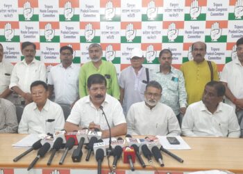 বিজেপি সরকারের বিরুদ্ধে একাধিক অভিযোগ তুলে ত্রিপুরা প্রদেশ কংগ্রেস ভবনে অনুষ্ঠিত হল গুরুত্বপূর্ণ সাংবাদিক সম্মেলন।