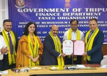 ত্রিপুরা সরকারের কর সংস্থা, অর্থ বিভাগ ও ICAI-এর মধ্যে মৌ স্বাক্ষর—অনুষ্ঠানটি অনুষ্ঠিত হয় আগরতলা সিভিল সেক্রেটারিয়েটের কনফারেন্স হল–II তে।
