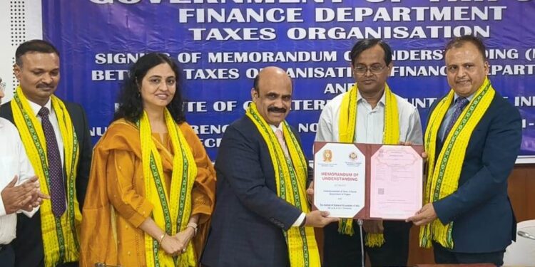 ত্রিপুরা সরকারের কর সংস্থা, অর্থ বিভাগ ও ICAI-এর মধ্যে মৌ স্বাক্ষর—অনুষ্ঠানটি অনুষ্ঠিত হয় আগরতলা সিভিল সেক্রেটারিয়েটের কনফারেন্স হল–II তে।