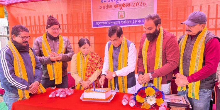 আগরতলা পুর নিগমে বিজেপির শাসনভার পালনের চতুর্থ বর্ষ পূর্তি উপলক্ষে ১৯ নম্বর ওয়ার্ডে প্রবীণ নাগরিকদের মধ্যে শীতবস্ত্র বিতরণ।