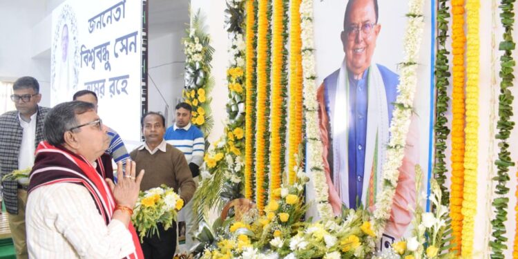 ত্রিপুরা বিধানসভায় অনুষ্ঠিত হল প্রয়াত প্রাক্তন অধ্যক্ষ বিশ্ববন্ধু সেনের স্মরণসভা। স্মরণসভায় তাঁকে শ্রদ্ধা জানিয়ে বক্তব্য রাখেন বিধায়ক ও মন্ত্রীরা। সংসদীয় শালীনতা, দৃঢ়তা ও মানবিকতায় তিনি আজও স্মরণীয়—মন্তব্য করেন মন্ত্রী রতন লাল নাথ। ত্রিপুরার বিধানসভা ও রাজনৈতিক ইতিহাসে তাঁর অবদান চিরকাল অম্লান থাকবে।