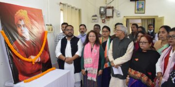 স্বামী বিবেকানন্দের জন্মদিন উপলক্ষে আগরতলা কংগ্রেস ভবনে শ্রদ্ধা ও মর্যাদার সঙ্গে বিশেষ কর্মসূচির আয়োজন করা হয়।