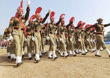 ২৬শে জানুয়ারির প্রস্তুতি তুঙ্গে আগরতলা আসাম রাইফেলস মাঠে চূড়ান্ত মহড়া সম্পন্ন, অংশ নিল ১৬টি প্লেটন।