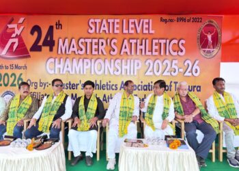 ত্রিপুরায় ২৪তম স্টেট লেভেল মাস্টার্স অ্যাথলেটিক্স চ্যাম্পিয়নশিপ ২০২৫–২৬ এর শুভ সূচনা