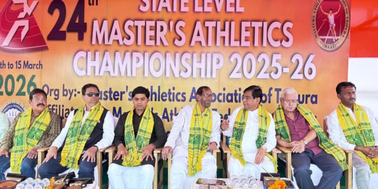ত্রিপুরায় ২৪তম স্টেট লেভেল মাস্টার্স অ্যাথলেটিক্স চ্যাম্পিয়নশিপ ২০২৫–২৬ এর শুভ সূচনা