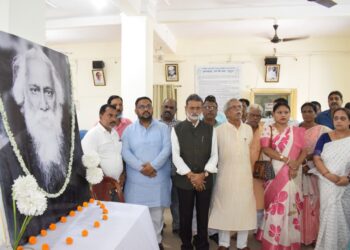প্রদেশ কংগ্রেসের উদ্যোগে শ্রদ্ধা ও মর্যাদার সঙ্গে পালিত হলো কবিগুরু রবীন্দ্রনাথ ঠাকুর-এর জন্মজয়ন্তী।
