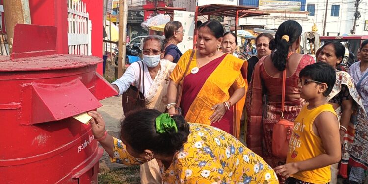 মহিলা সংরক্ষণ বিল দ্রুত কার্যকর করার দাবিতে প্রধানমন্ত্রীকে পোস্টকার্ড পাঠাল ত্রিপুরা প্রদেশ মহিলা কংগ্রেস।