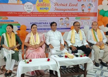 আগরতলা পুর নিগমের ৩৯ নম্বর ওয়ার্ডে ‘স্টপ ডায়রিয়া ক্যাম্পেইন’-এর সূচনা, স্বাস্থ্য সচেতনতায় নতুন উদ্যোগ।
