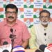 সাংবাদিকদের মুখোমুখি বিধায়ক সুদীপ রায় বর্মণ ও প্রদেশ কংগ্রেস সভাপতি আশিষ কুমার সাহা।